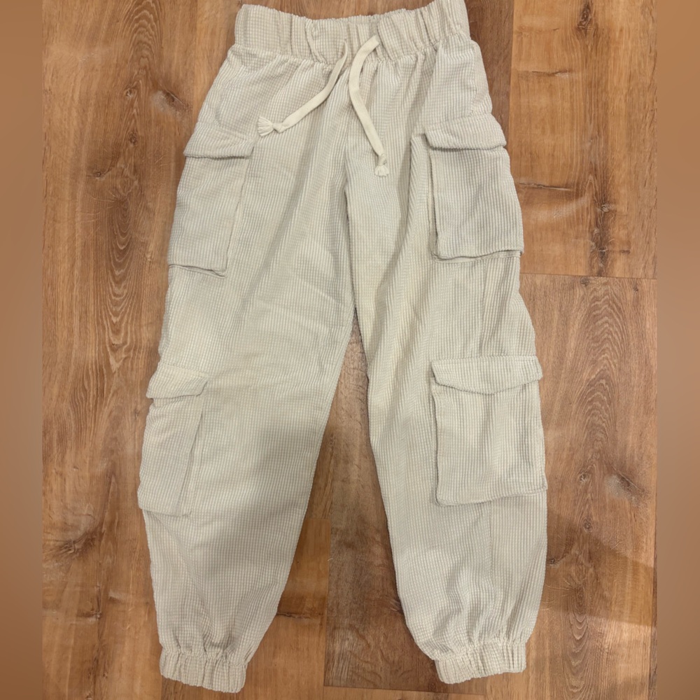 Cream cargo pants